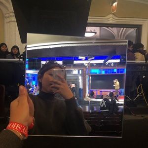 The Weeknd mirror used as a prop #BlindingLightsxo